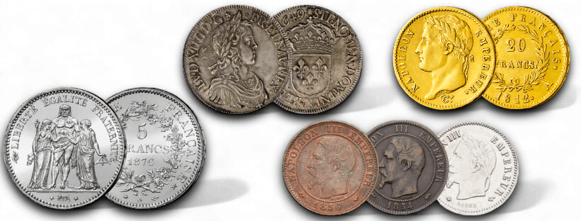 Pièces de monnaie anciennes